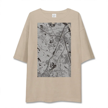 【元住吉（神奈川県）】地図柄ビッグシルエットTシャツ