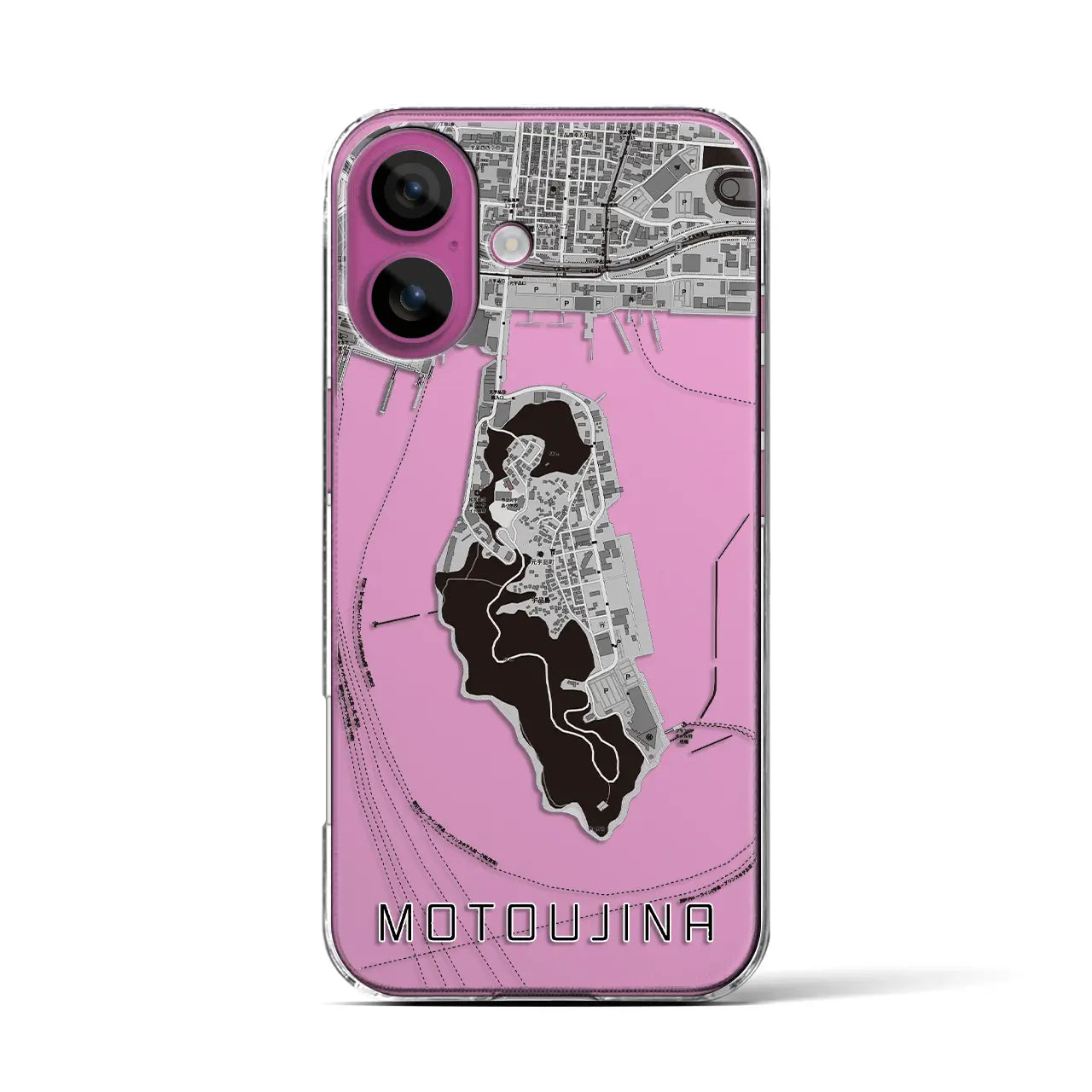 【元宇品（広島県）】地図柄iPhoneケース（クリアタイプ）