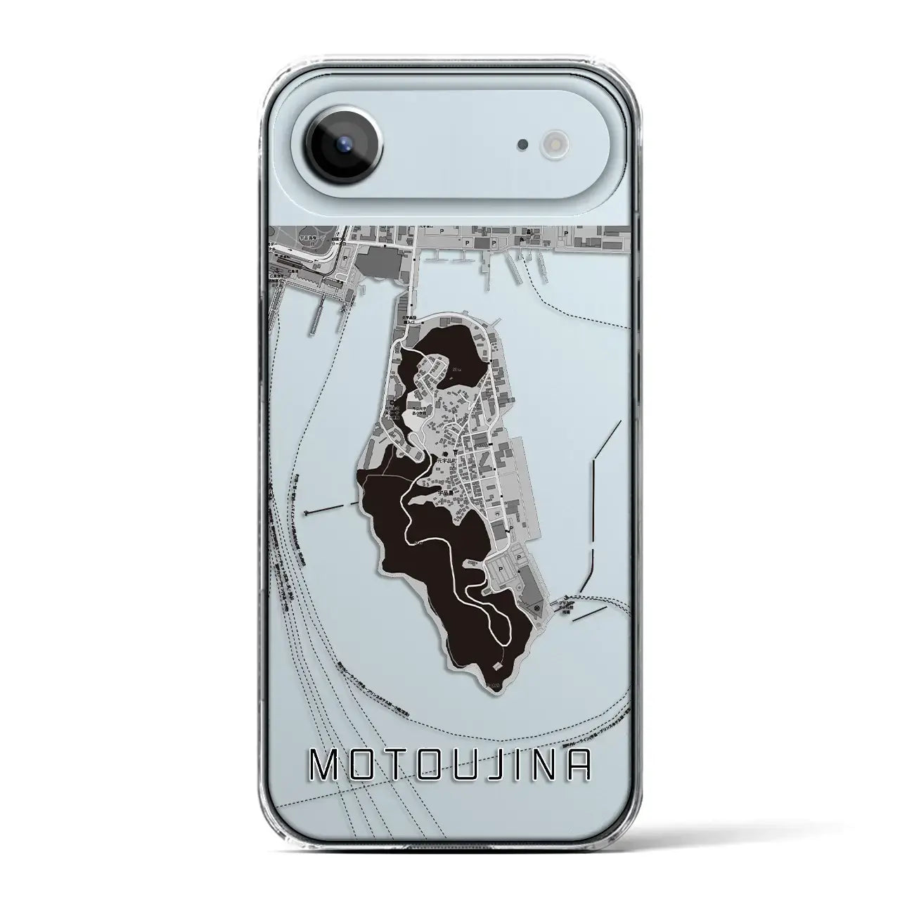 【元宇品（広島県）】地図柄iPhoneケース（クリアタイプ）