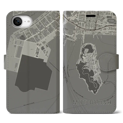 【元宇品（広島県）】地図柄iPhoneケース（手帳タイプ）