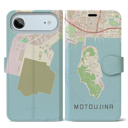 【元宇品（広島県）】地図柄iPhoneケース（手帳タイプ）