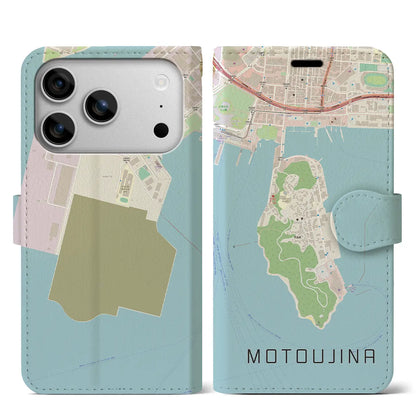 【元宇品（広島県）】地図柄iPhoneケース（手帳タイプ）