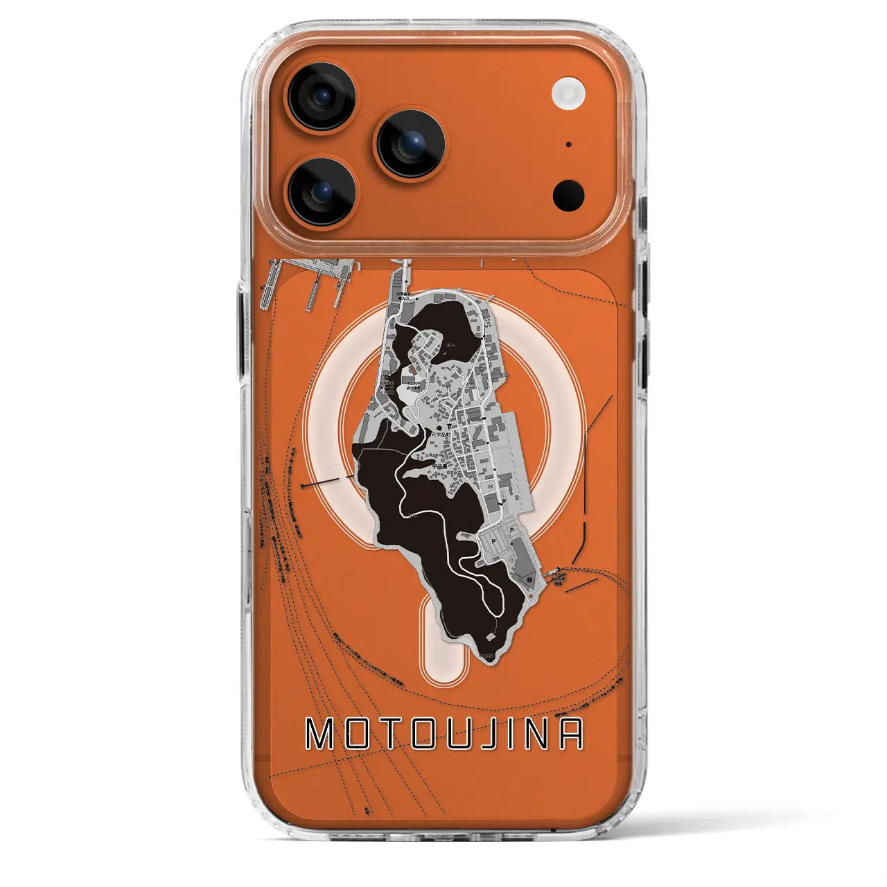 【元宇品（広島県）】地図柄iPhoneケース（MagSafeタイプ）