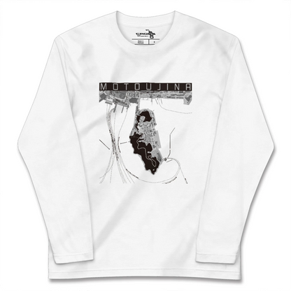 【元宇品（広島県）】地図柄ロングスリーブTシャツ