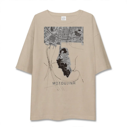 【元宇品（広島県）】地図柄ビッグシルエットTシャツ