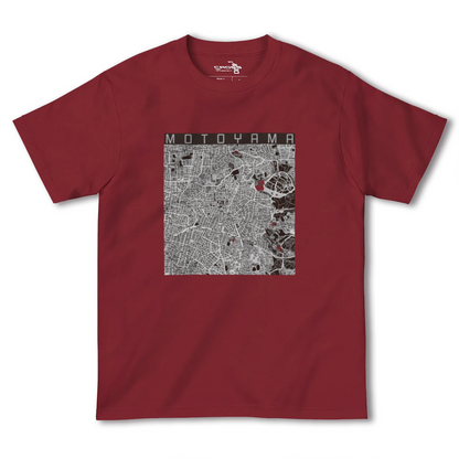 【本山（愛知県）（愛知県）】地図柄ヘビーウェイトTシャツ