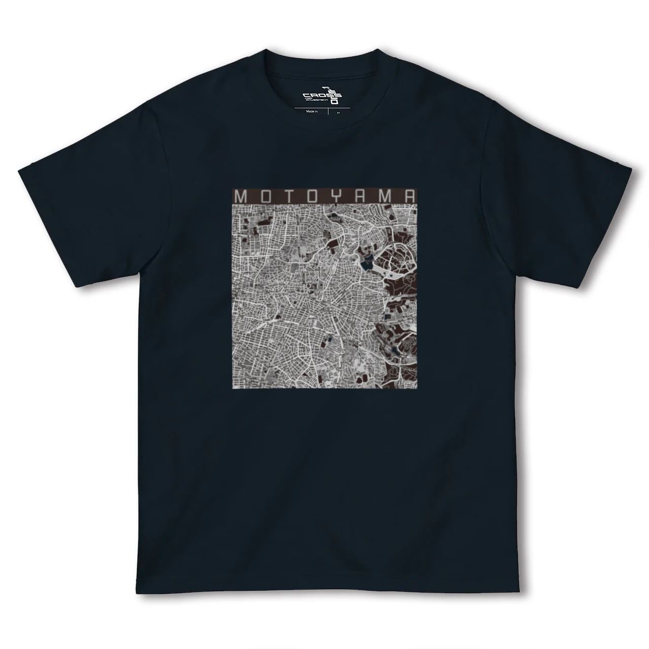 【本山（愛知県）（愛知県）】地図柄ヘビーウェイトTシャツ