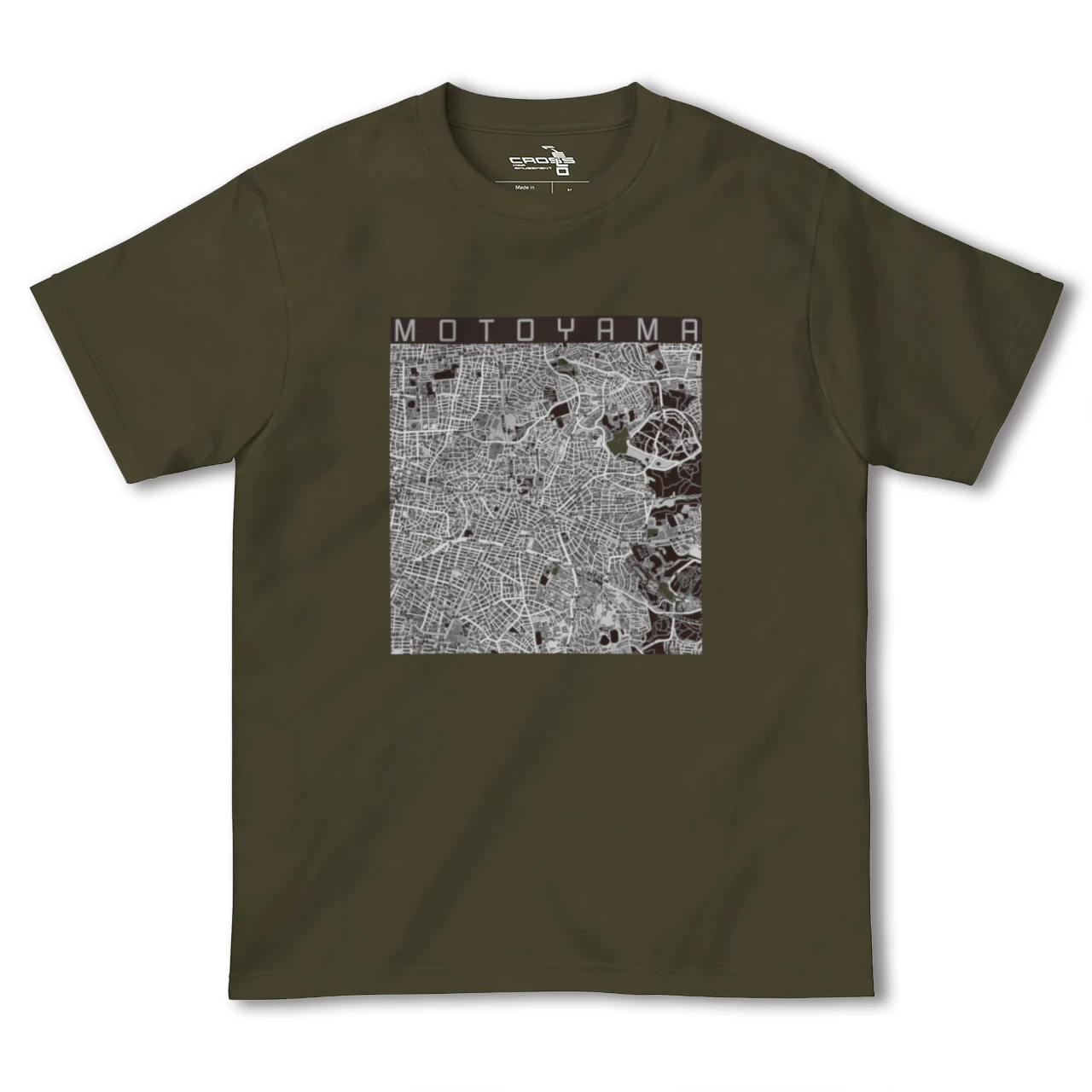 【本山（愛知県）（愛知県）】地図柄ヘビーウェイトTシャツ