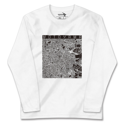 【本山（愛知県）（愛知県）】地図柄ロングスリーブTシャツ