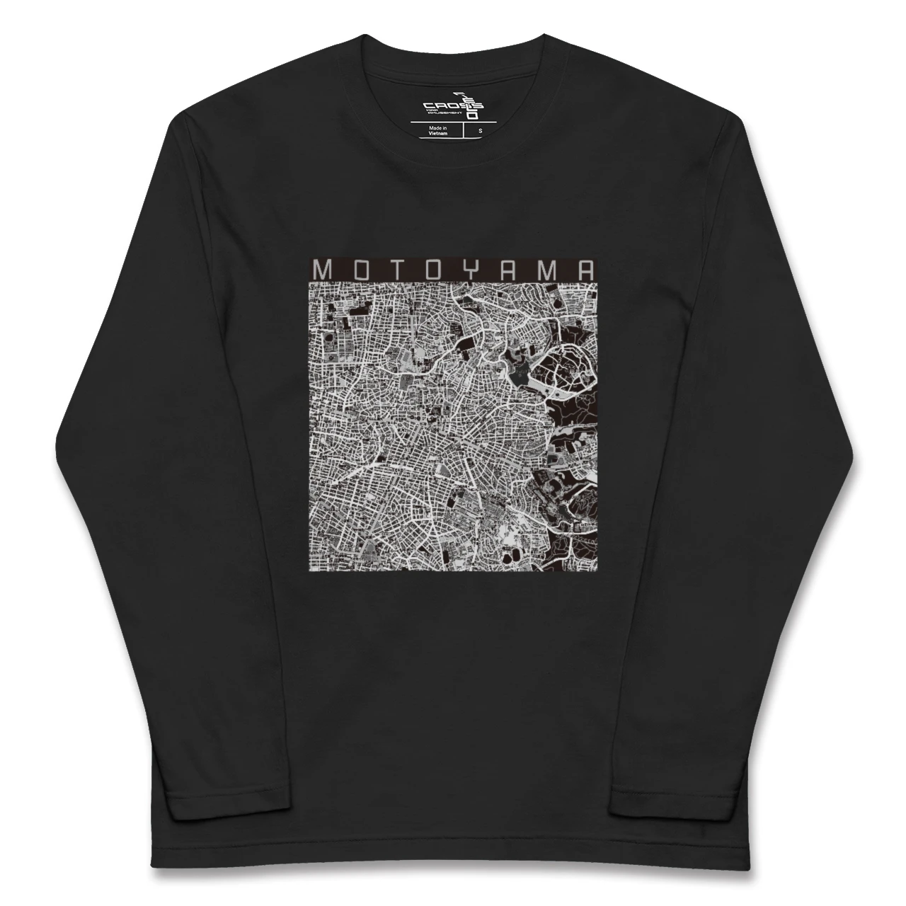 【本山（愛知県）（愛知県）】地図柄ロングスリーブTシャツ
