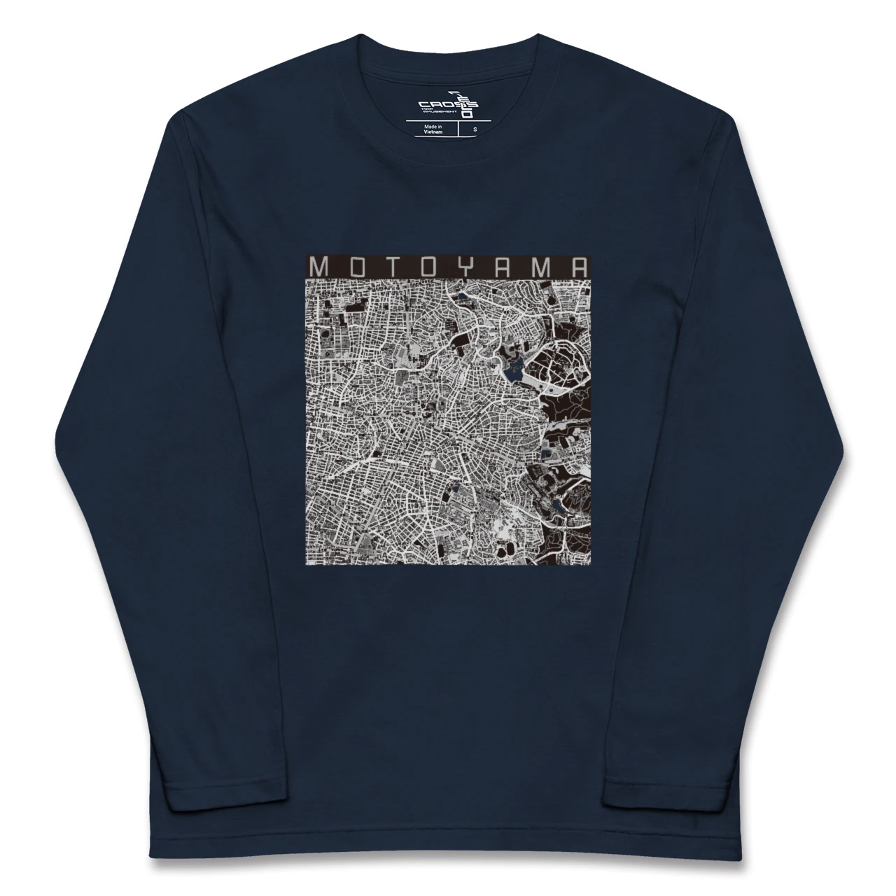 【本山（愛知県）（愛知県）】地図柄ロングスリーブTシャツ