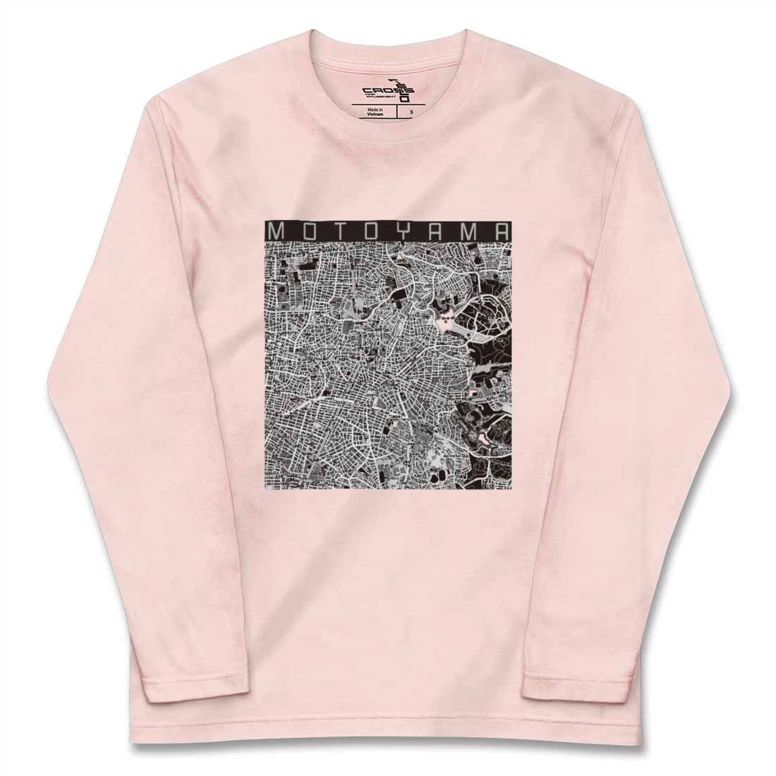 【本山（愛知県）（愛知県）】地図柄ロングスリーブTシャツ