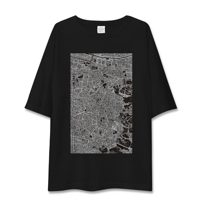 【本山（愛知県）】地図柄ビッグシルエットTシャツ