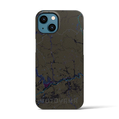 【本山（高知県）】地図柄iPhoneケース（バックカバータイプ）