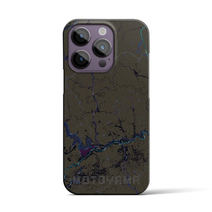 【本山（高知県）】地図柄iPhoneケース（バックカバータイプ）