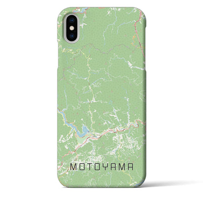 【本山（高知県）】地図柄iPhoneケース（バックカバータイプ）