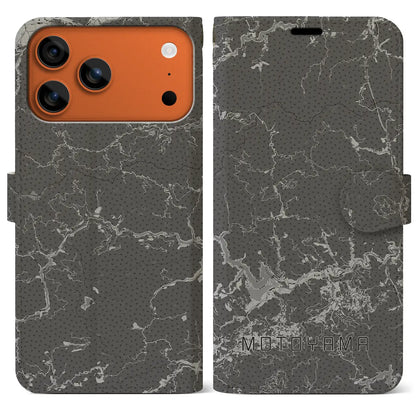 【本山（高知県）】地図柄iPhoneケース（手帳タイプ）