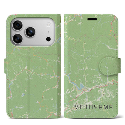 【本山（高知県）】地図柄iPhoneケース（手帳タイプ）