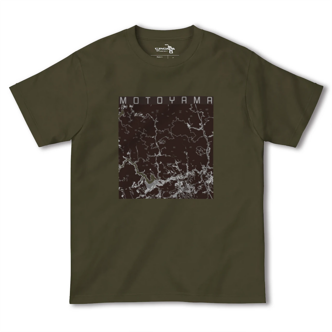 【本山(高知県)】地図柄ヘビーウェイトTシャツ