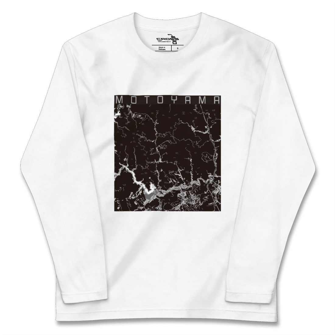 【本山(高知県)】地図柄ロングスリーブTシャツ