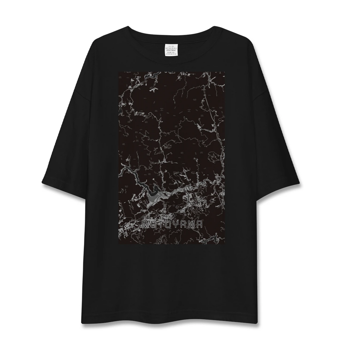 【本山(高知県)】地図柄ビッグシルエットTシャツ