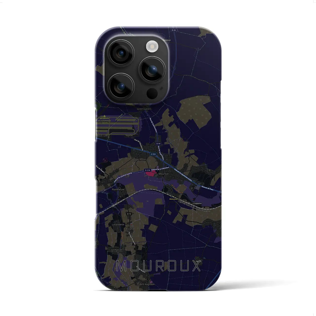 【ムルー（フランス）】地図柄iPhoneケース（バックカバータイプ）