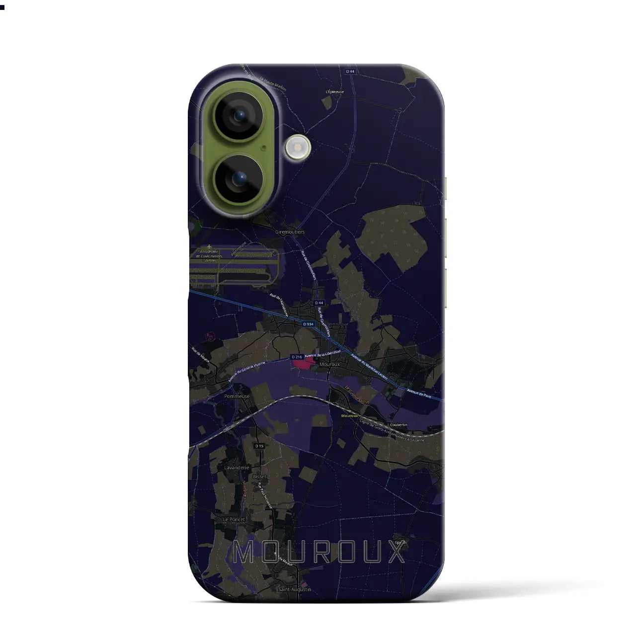 【ムルー（フランス）】地図柄iPhoneケース（バックカバータイプ）