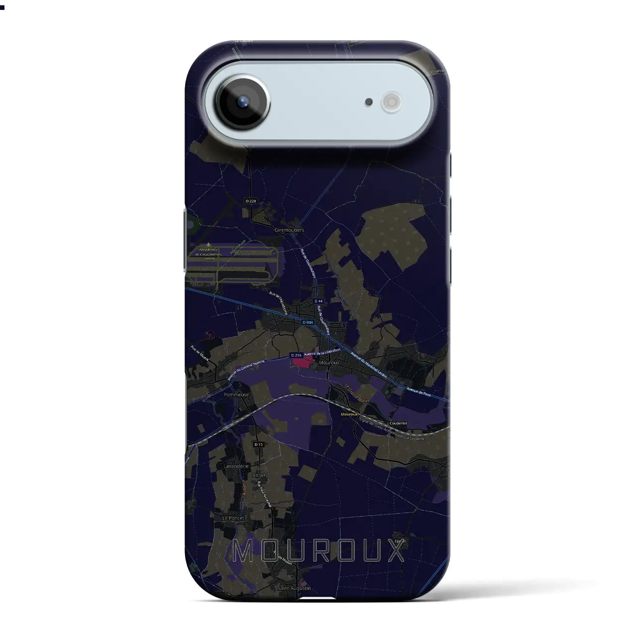 【ムルー（フランス）】地図柄iPhoneケース（バックカバータイプ）