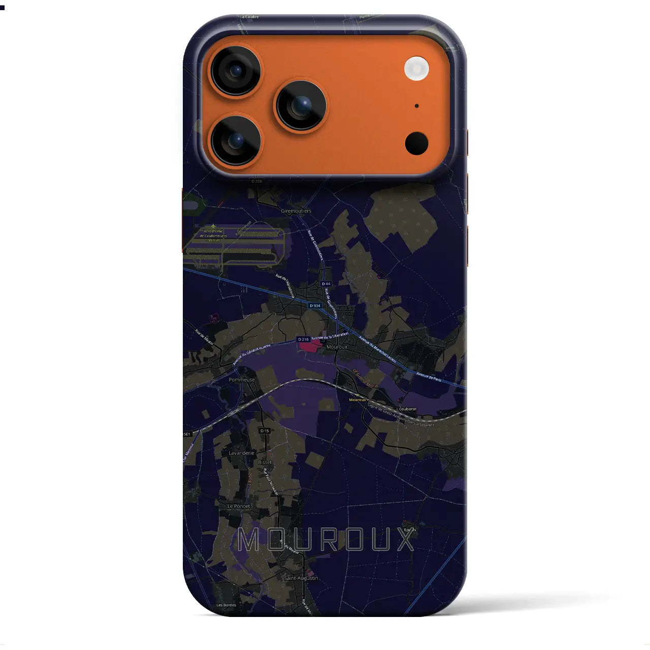 【ムルー（フランス）】地図柄iPhoneケース（バックカバータイプ）