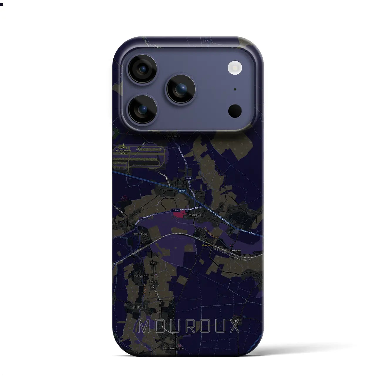 【ムルー（フランス）】地図柄iPhoneケース（バックカバータイプ）