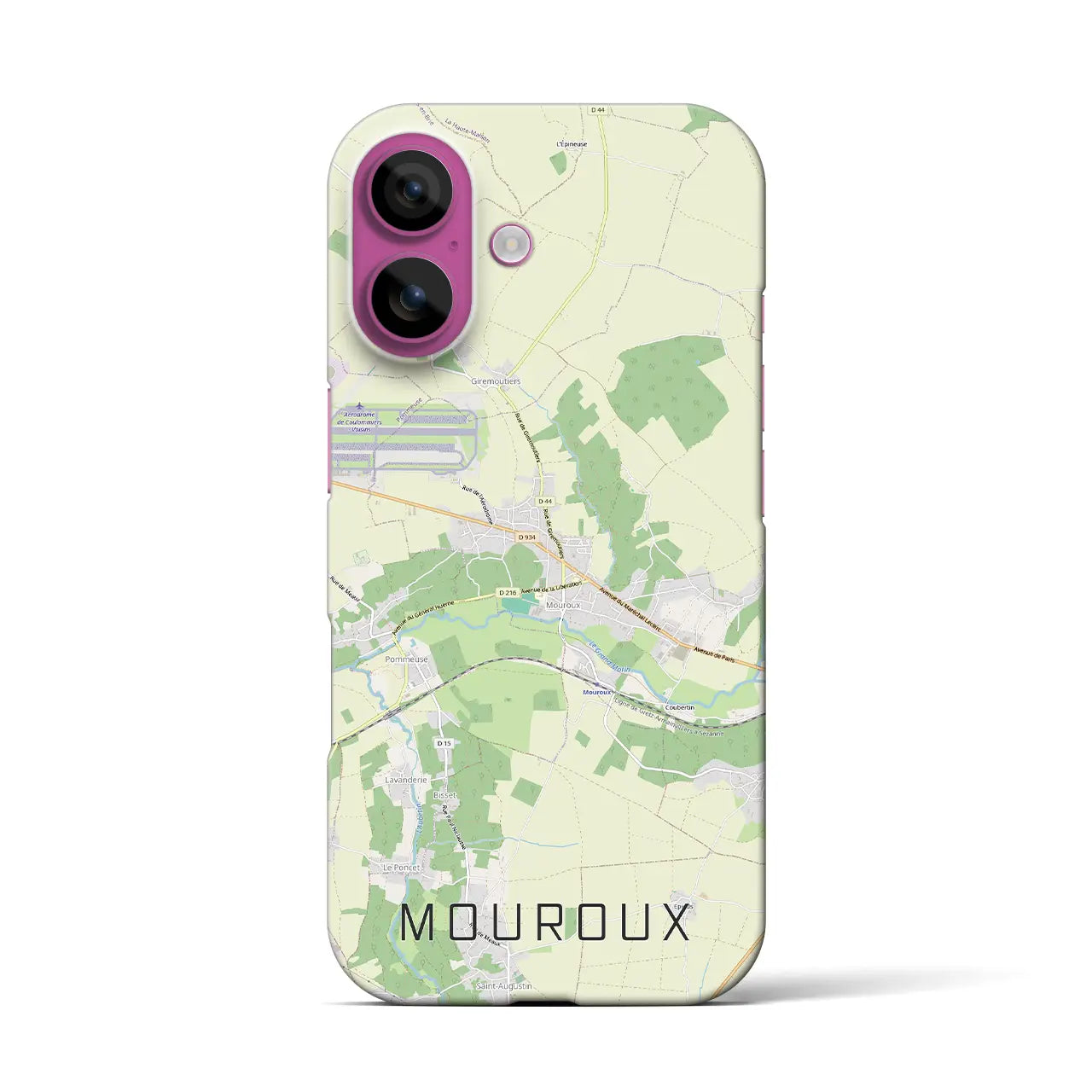 【ムルー（フランス）】地図柄iPhoneケース（バックカバータイプ）