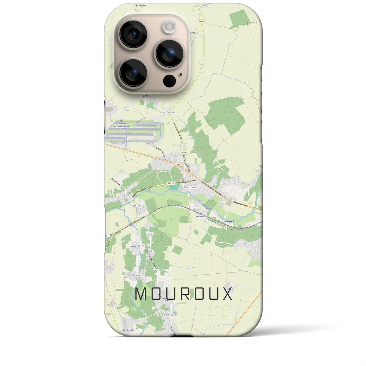 【ムルー（フランス）】地図柄iPhoneケース（バックカバータイプ）