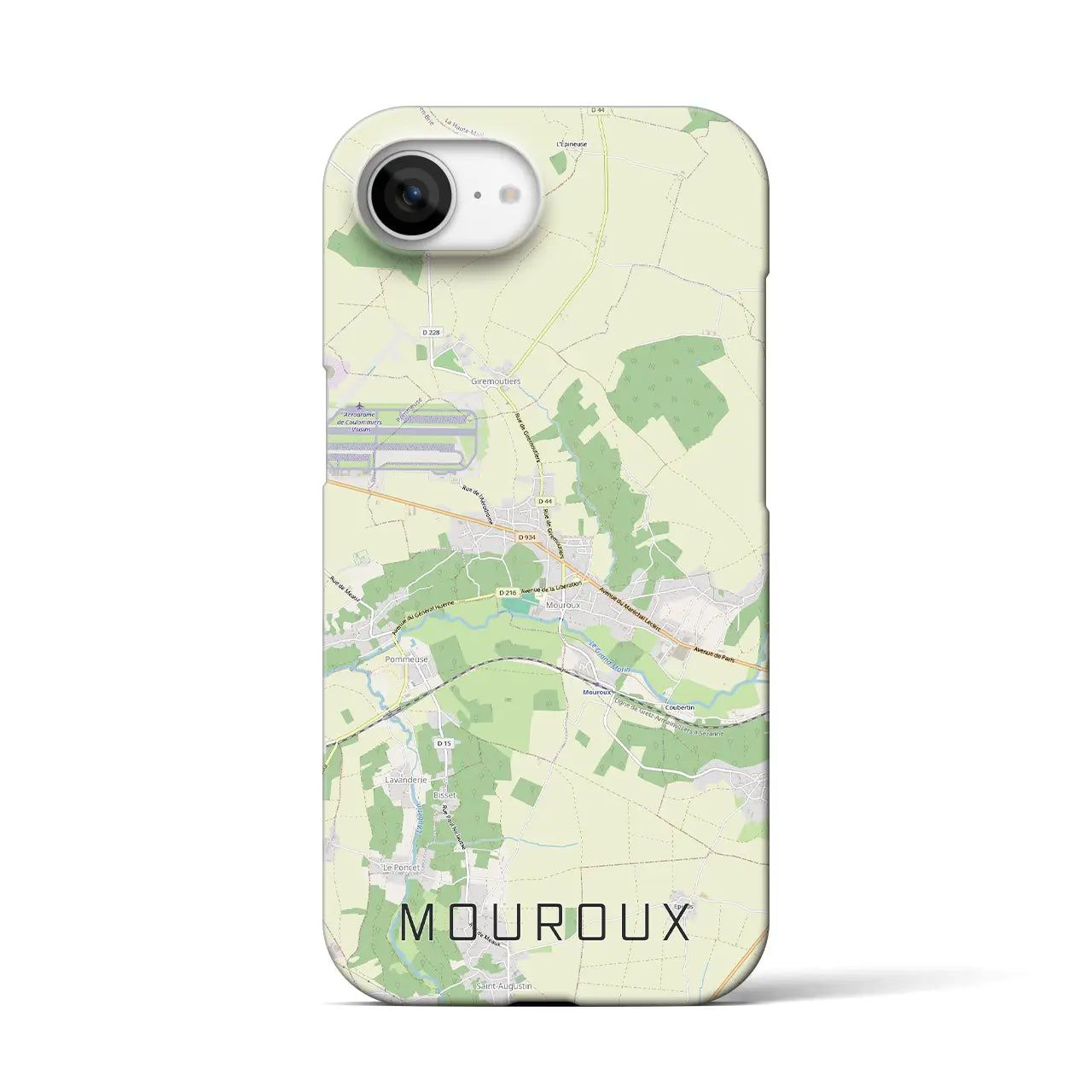 【ムルー（フランス）】地図柄iPhoneケース（バックカバータイプ）