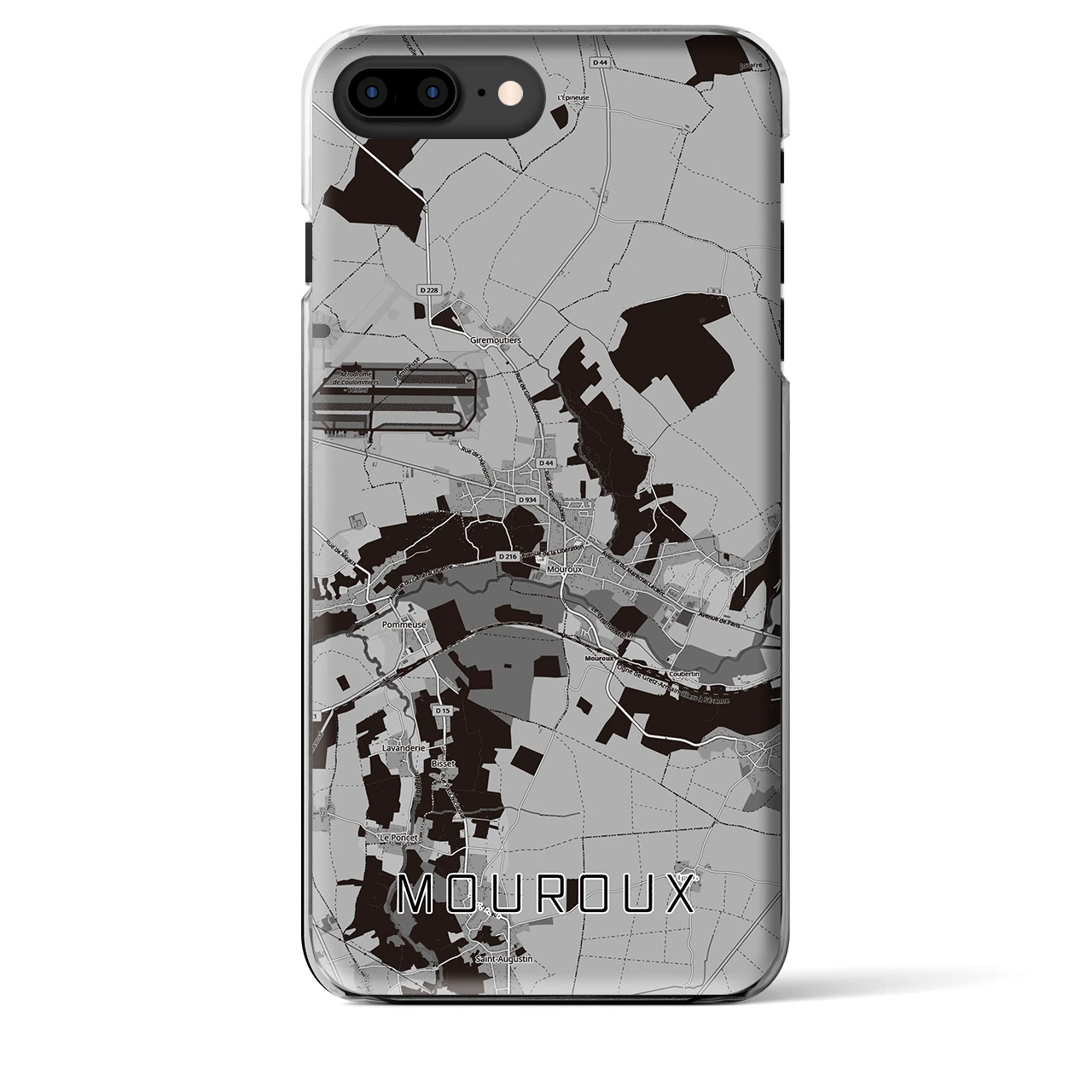 【ムルー（フランス）】地図柄iPhoneケース（クリアタイプ）