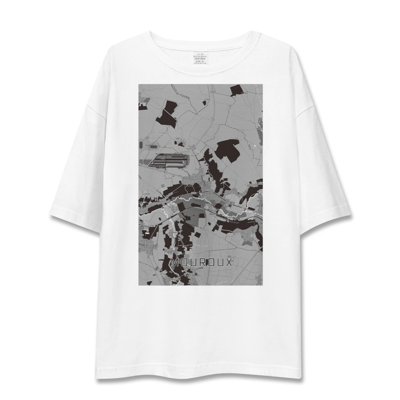 【ムルー（フランス）】地図柄ビッグシルエットTシャツ