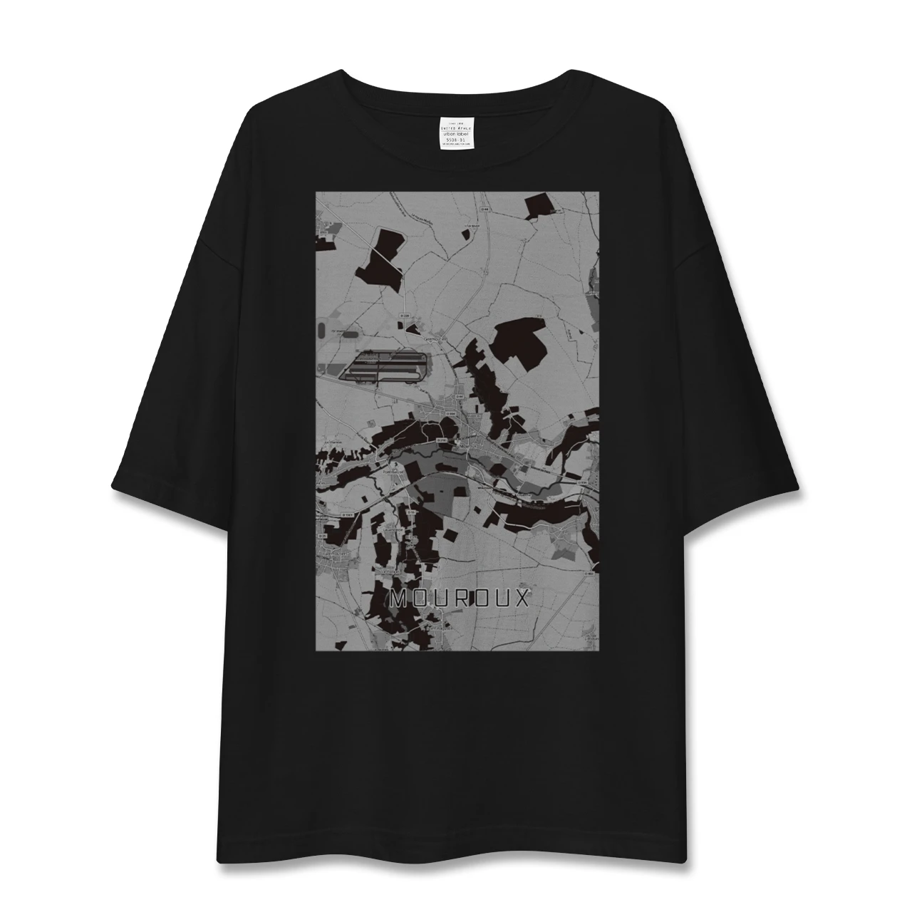 【ムルー（フランス）】地図柄ビッグシルエットTシャツ