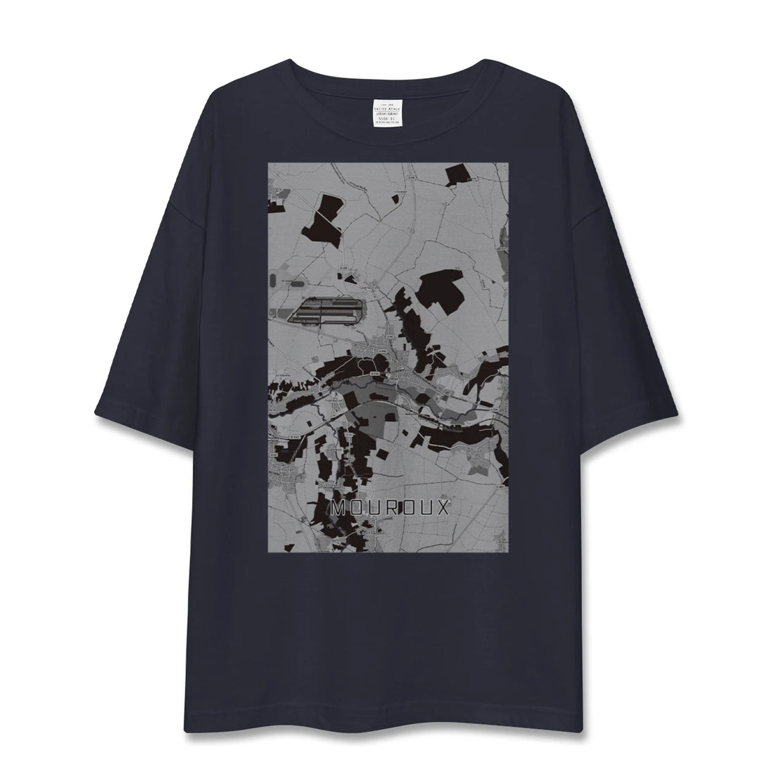 【ムルー（フランス）】地図柄ビッグシルエットTシャツ
