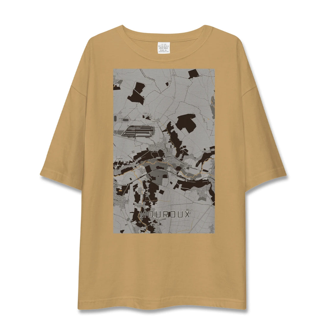 【ムルー(フランス)】地図柄ビッグシルエットTシャツ