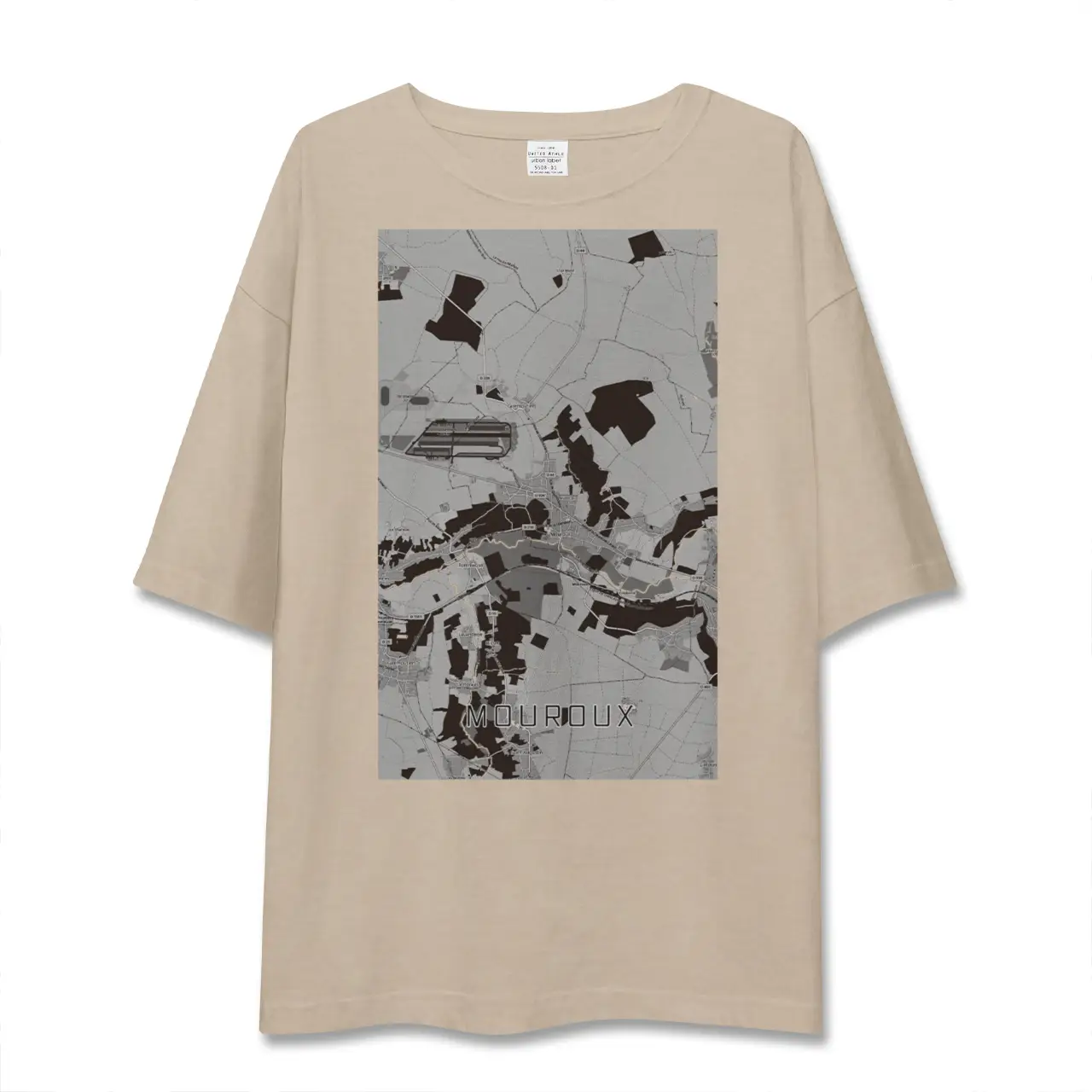 【ムルー（フランス）】地図柄ビッグシルエットTシャツ