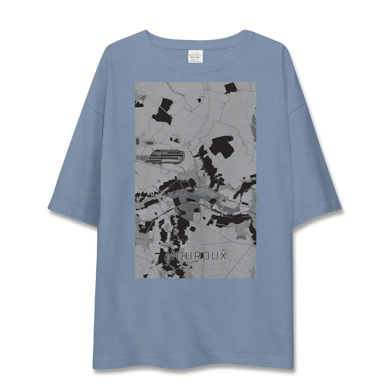 【ムルー（フランス）】地図柄ビッグシルエットTシャツ