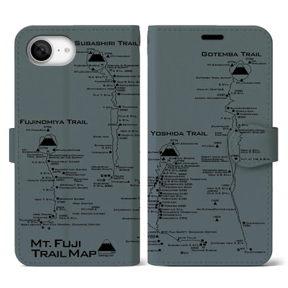 【富士山トレイル（静岡県）】トレイルマップiPhoneケース（手帳タイプ）