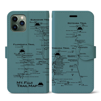 【富士山トレイル（静岡県）】トレイルマップiPhoneケース（手帳タイプ）