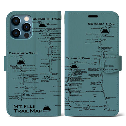 【富士山トレイル（静岡県）】トレイルマップiPhoneケース（手帳タイプ）