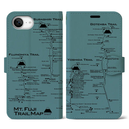 【富士山トレイル（静岡県）】トレイルマップiPhoneケース（手帳タイプ）