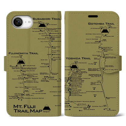 【富士山トレイル（静岡県）】トレイルマップiPhoneケース（手帳タイプ）