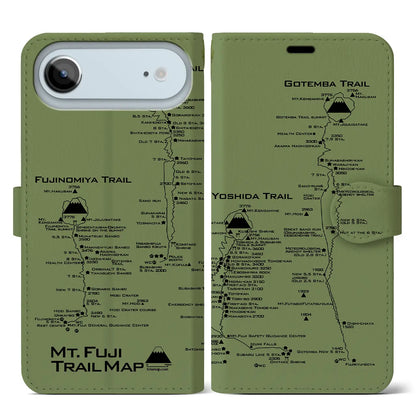 【富士山トレイル（静岡県）】トレイルマップiPhoneケース（手帳タイプ）