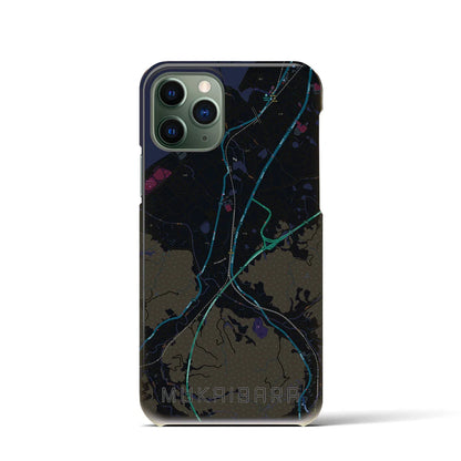 【向井原（愛媛県）】地図柄iPhoneケース（バックカバータイプ）