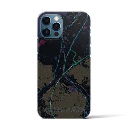 【向井原（愛媛県）】地図柄iPhoneケース（バックカバータイプ）