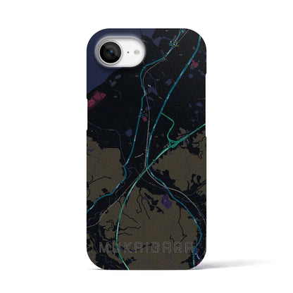 【向井原（愛媛県）】地図柄iPhoneケース（バックカバータイプ）