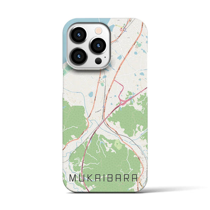 【向井原（愛媛県）】地図柄iPhoneケース（バックカバータイプ）